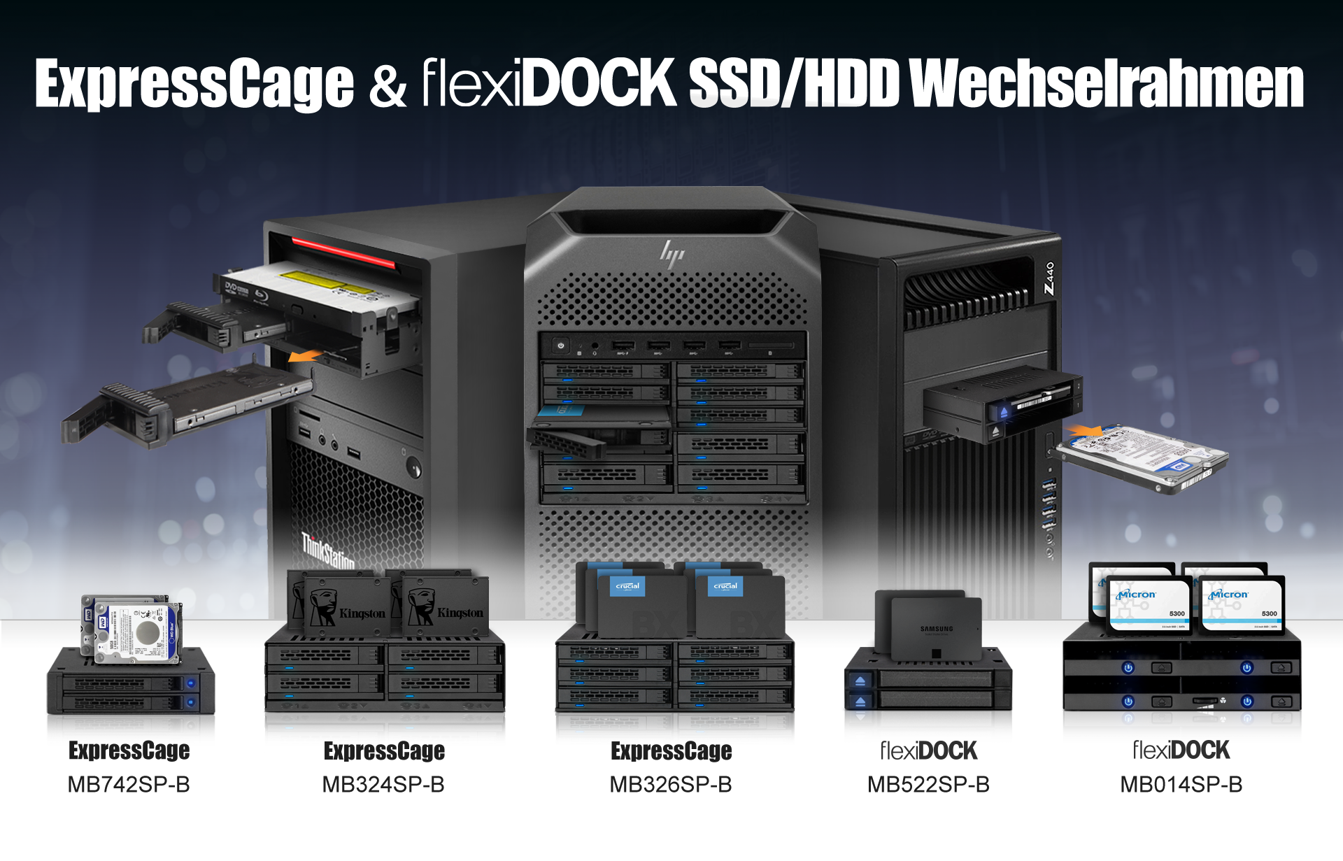 ExpressCage & flexiDOCK SSD/HDD Wechselrahmens